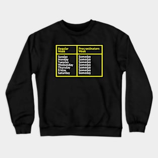 Procrastinators Week Funny Crewneck Sweatshirt